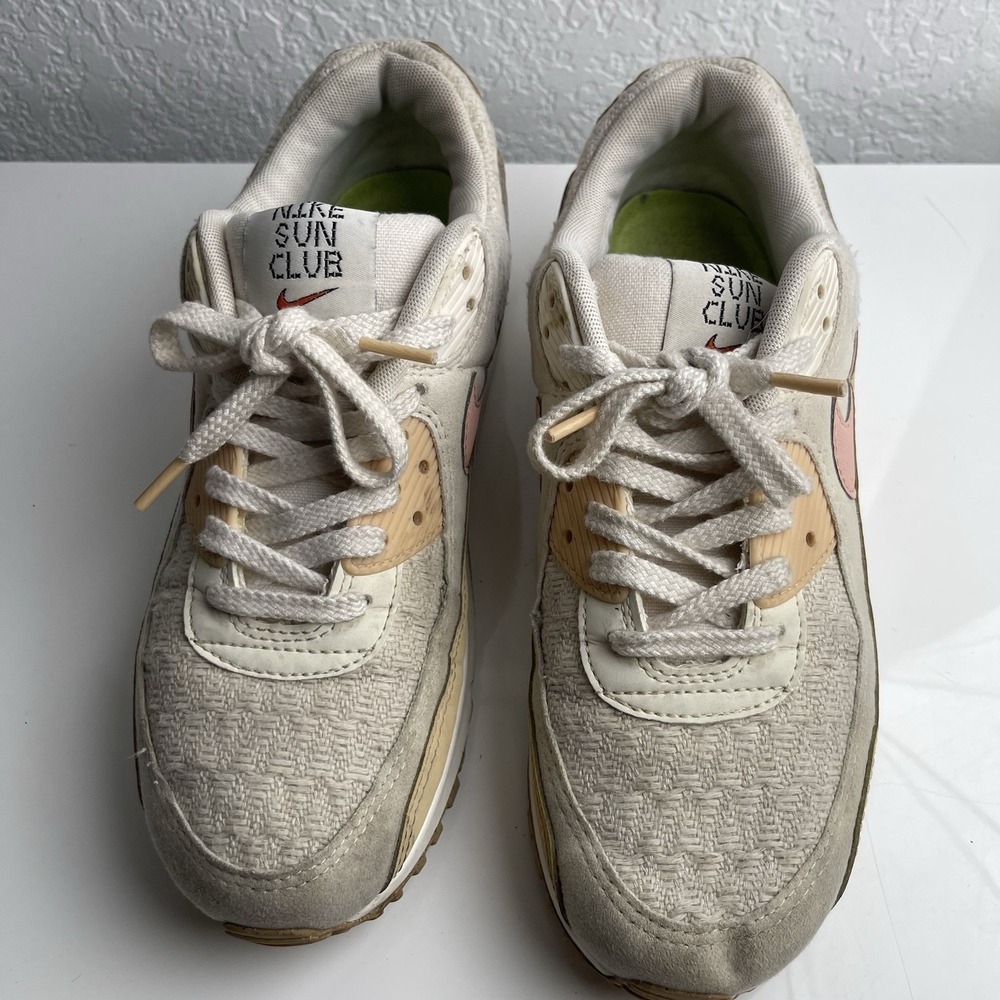 Nike Air Max Sun Club DJ9997-101 Womens Size 9 Beige/Orange - Picture 2 of 8